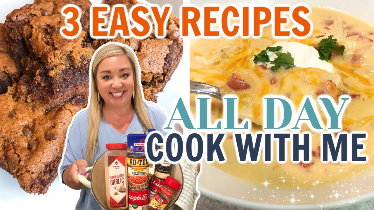 ALL DAY COOK WITH ME 2022 | 3 EASY MUST TRY RECIPES | BEST FALL SOUP RECIPE | JESSICA O'DONOHUE