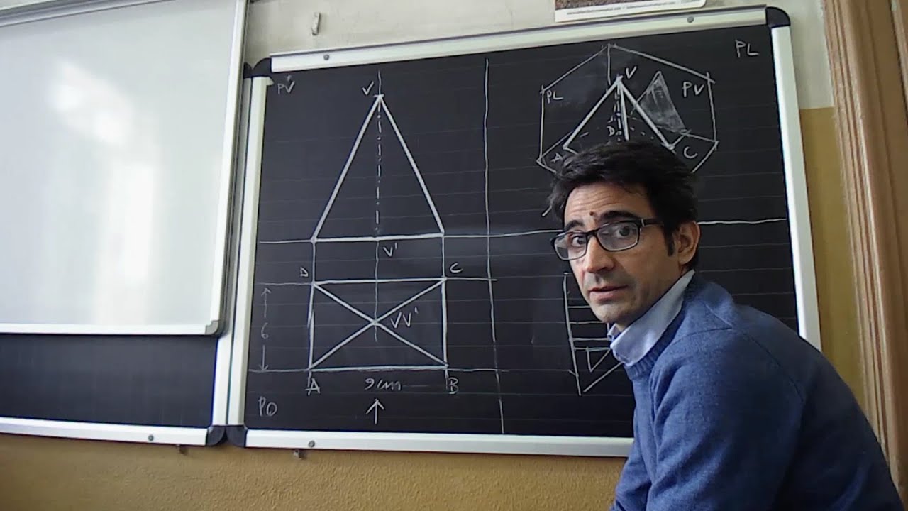 VL 3-07 Proiezioni Ortogonali Piramide Rettangolare