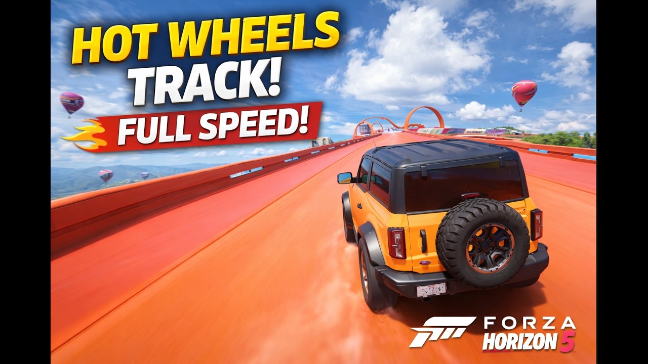 Driving on Hot Wheels Track in Forza Horizon 5 🚗🔥 | Full Gameplay