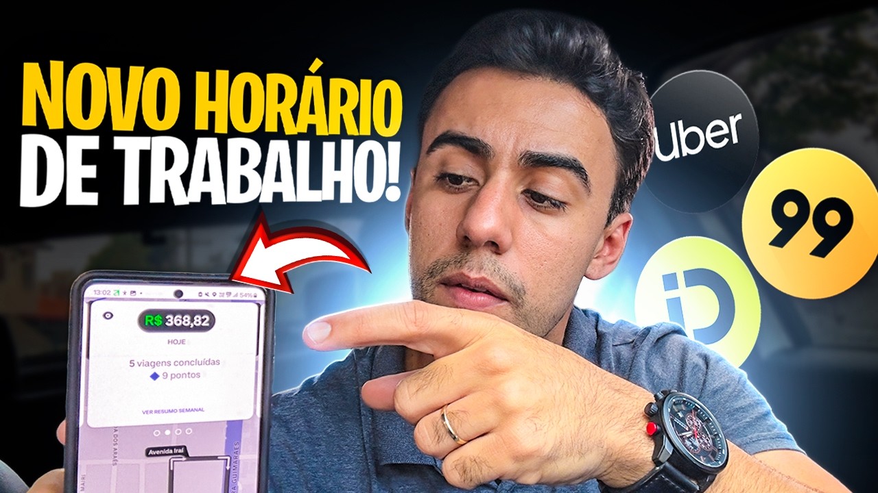 VEJA O QUE ACONTECEU no meu PRIMEIRO DIA no NOVO HORÁRIO de TRABALHO! (Uber, 99pop, Indriver)