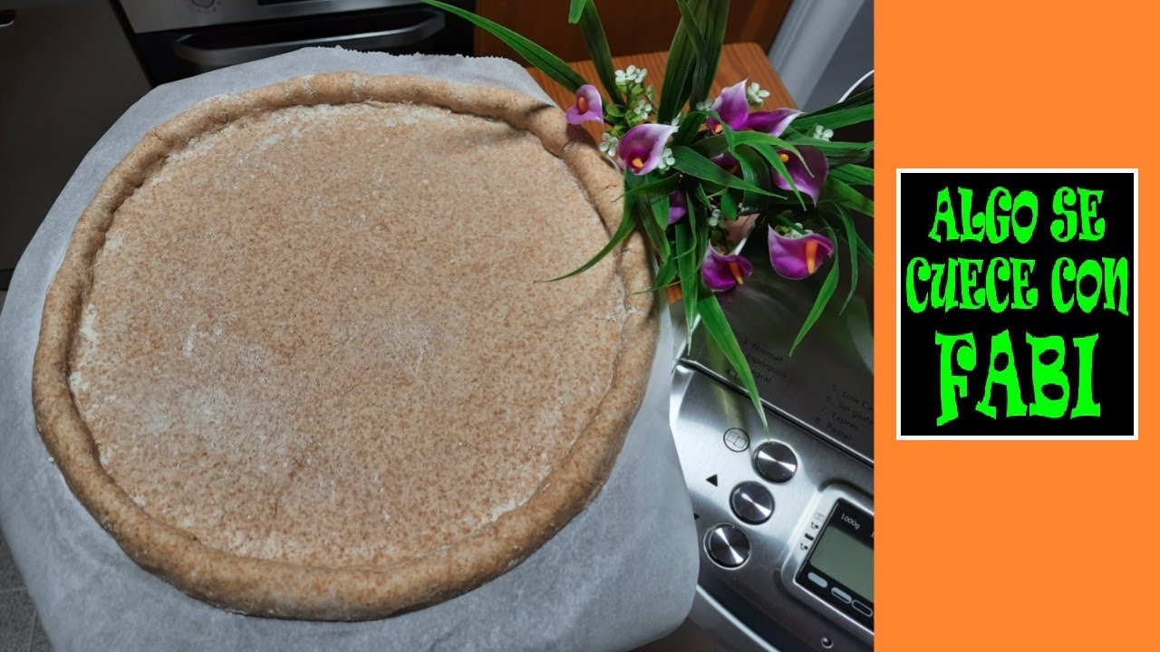 ¡BASE DE PIZZA 100% DE HARINA INTEGRAL DE ESPELTA!