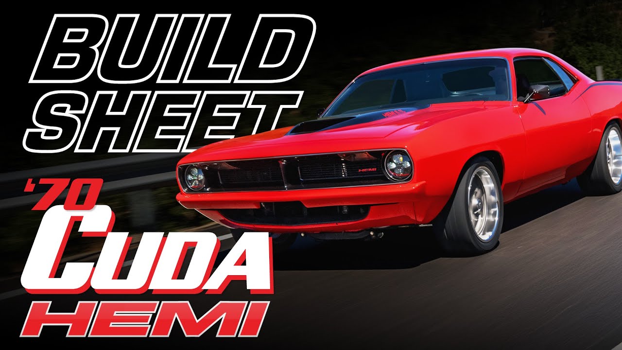 HEMI Powered 1970 Plymouth Cuda RestoMod - The RM28 Buildsheet
