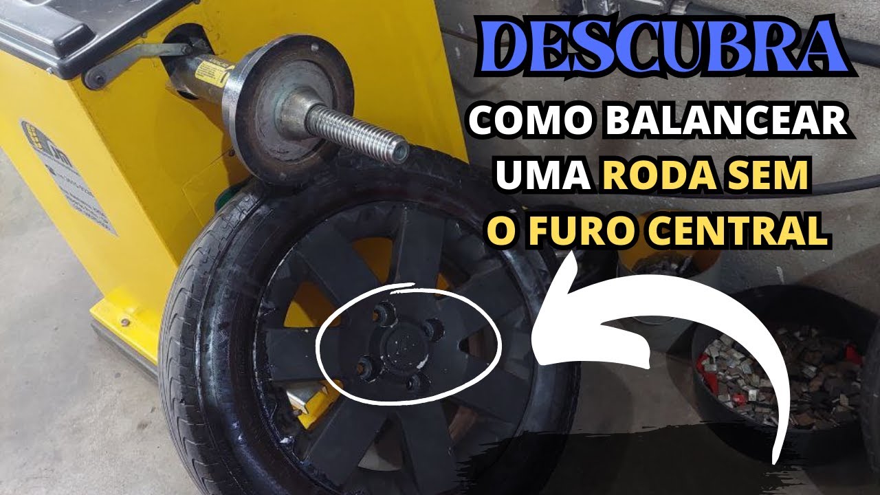 Aprenda a balancear uma roda sem o furo central