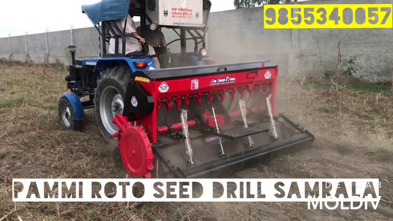 Pammi Roto Seed Drill Samrala/ with roller