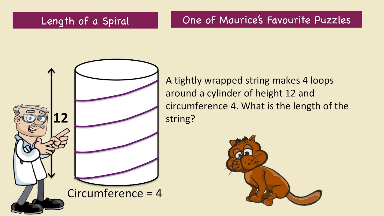 Length of Spiral Wrapped around a cylinder