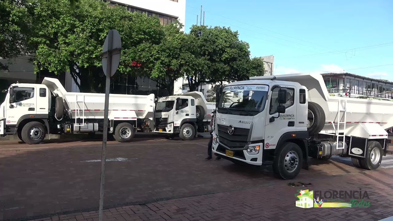 TRES NUEVAS VOLQUETAS FOTON AUMAN 4X2 MODELO 2022, ADQUIRIÓ ALCALDÍA DE FLORENCIA