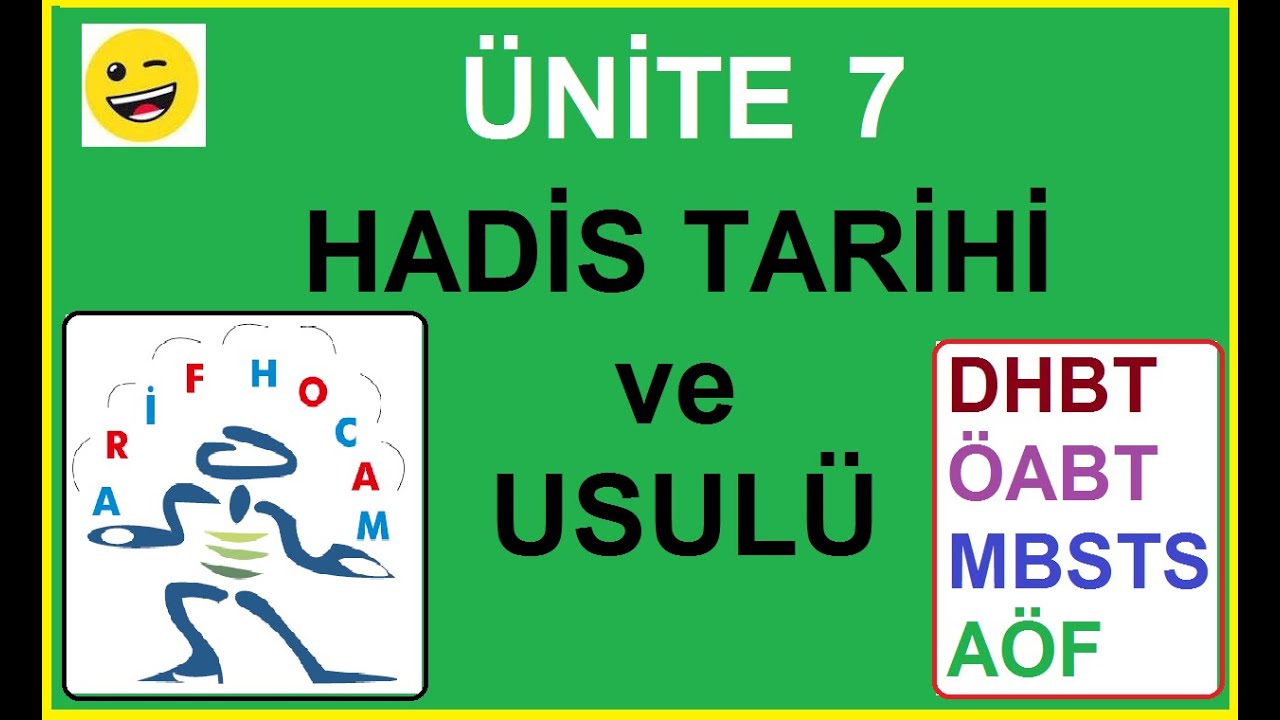 HADIS TARIHI ve USULU - UNITE 7 - RAVİ