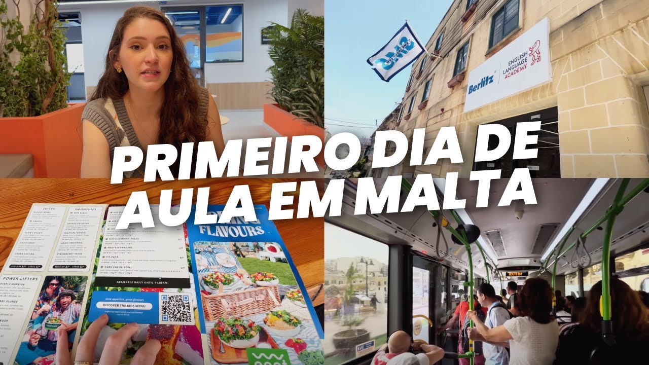 COMO FOI O PRIMEIRO DIA DE INTERC&Acirc;MBIO EM MALTA (Impress&otilde;es da escola, pre&ccedil;os do mercado e mais!!)