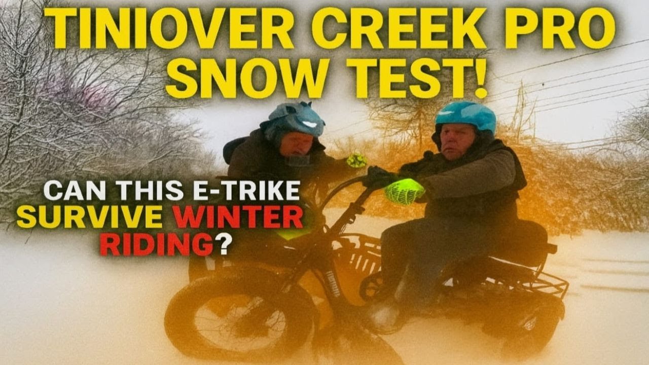Tiniover Creek Pro Snow Test! Can This E-Trike Survive Winter Riding?