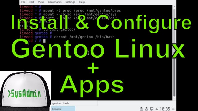 How to Install & Configure Gentoo Linux 2016 + Apps + VMware Tools Easy Tutorial [HD]