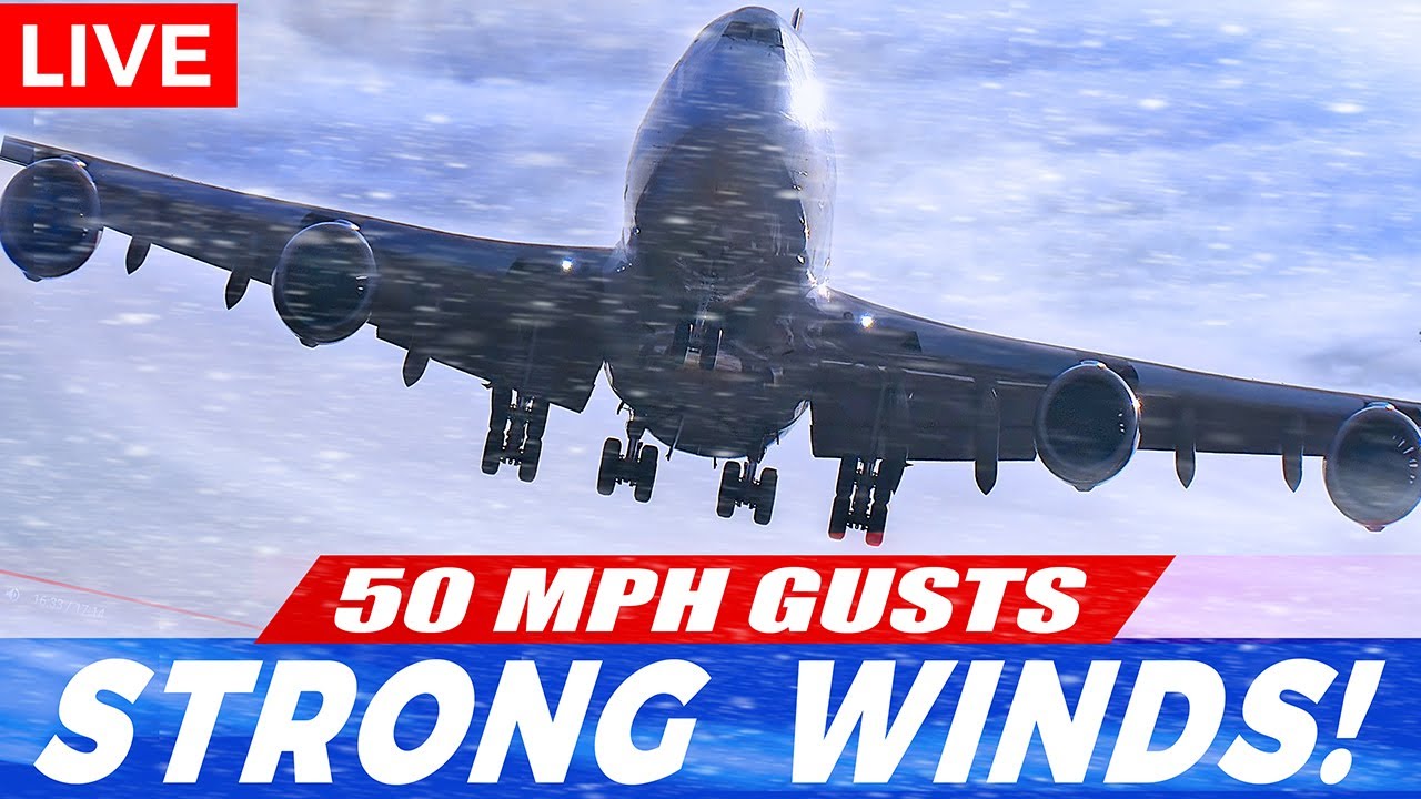 🔴LIVE SNOWY CROSSWIND LANDINGS at CHICAGO O'HARE AIRPORT | AVGEEK ORD PLANE SPOTTING | STRONG WINDS