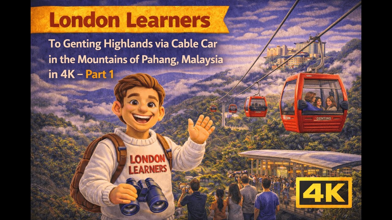London Learners to Genting Highlands via Cable Car in the Mountains of Pahang, Malaysia in 4k Part 1