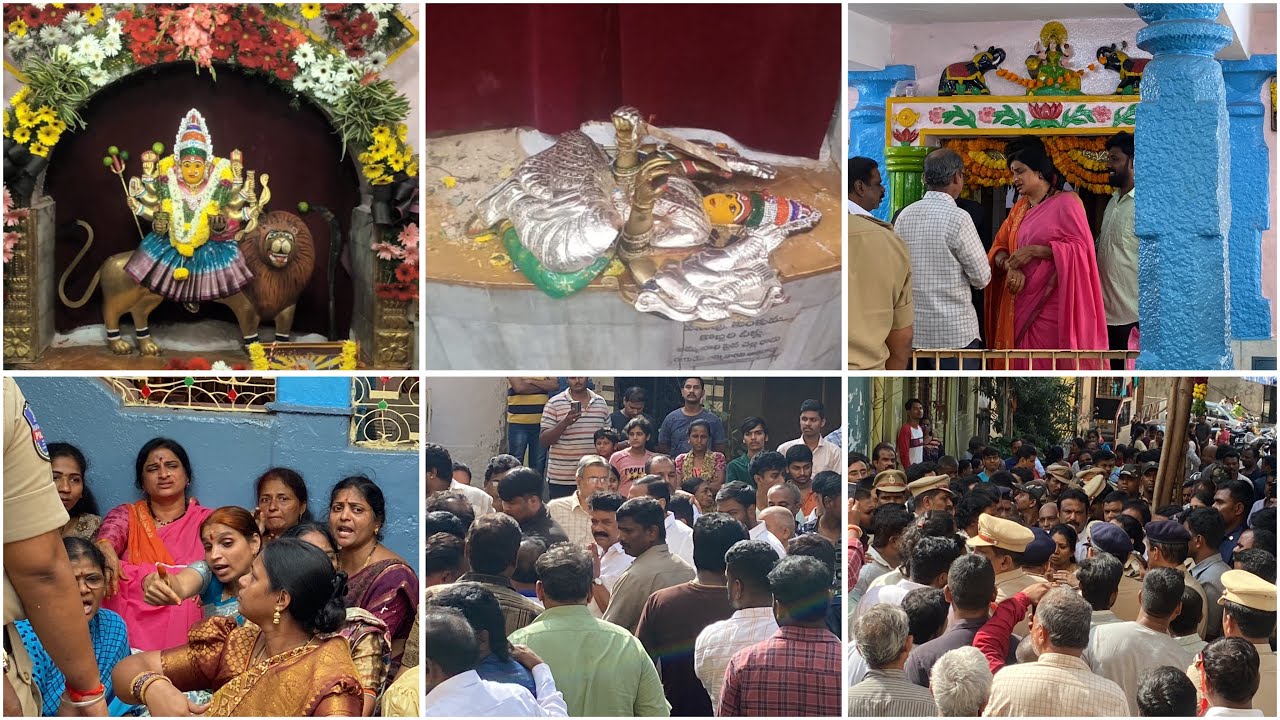 Muthyalamma Temple destroyed by Muslim Thieves|Secunderabad public High Tension