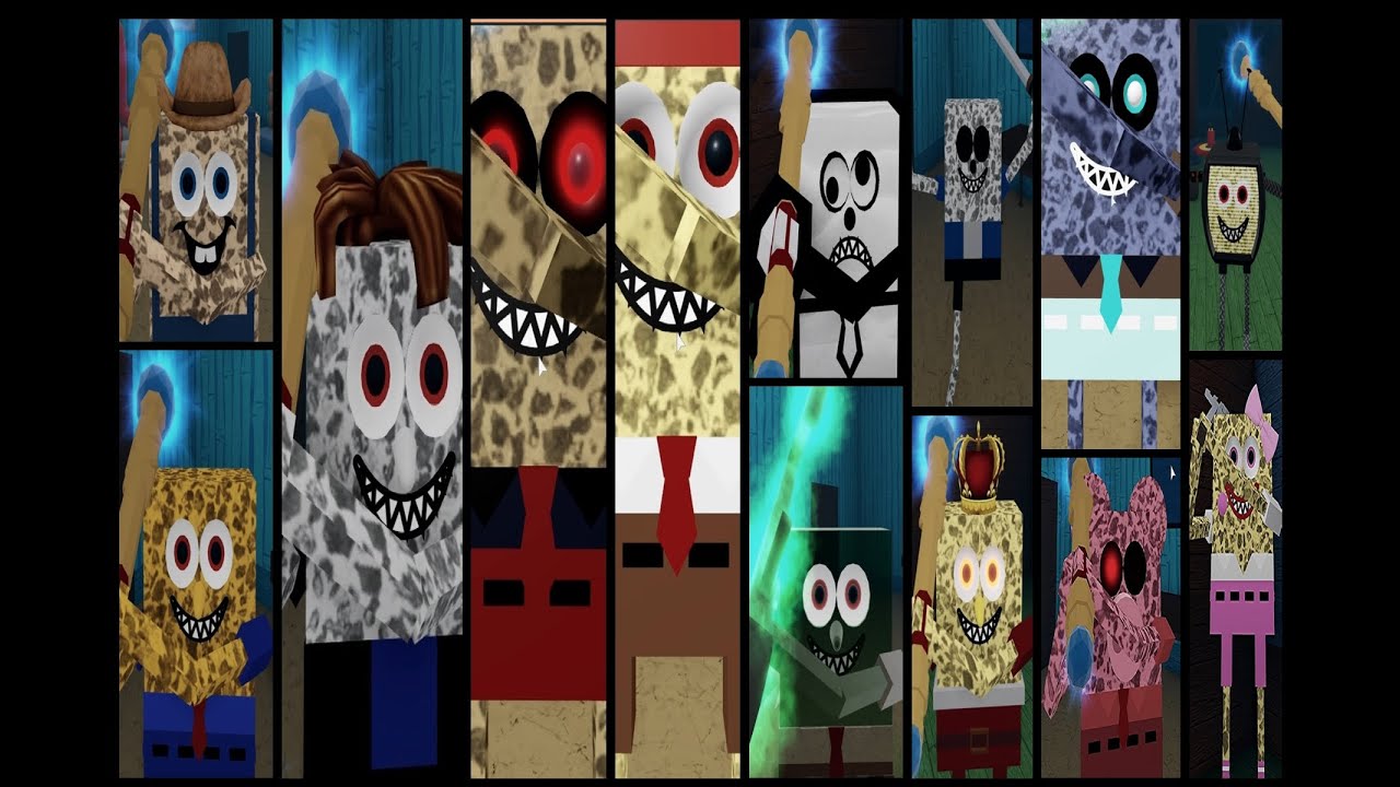 ALL SPONGE JUMPSCARES ROBLOX