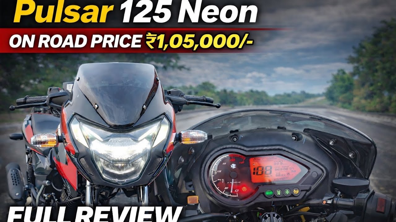 Pulsar 125 Neon 2026 | ₹1,05,000 Full Review 🔥#shortsfeed#shortvideo#viral#2026bikes#pulsar#ai#short
