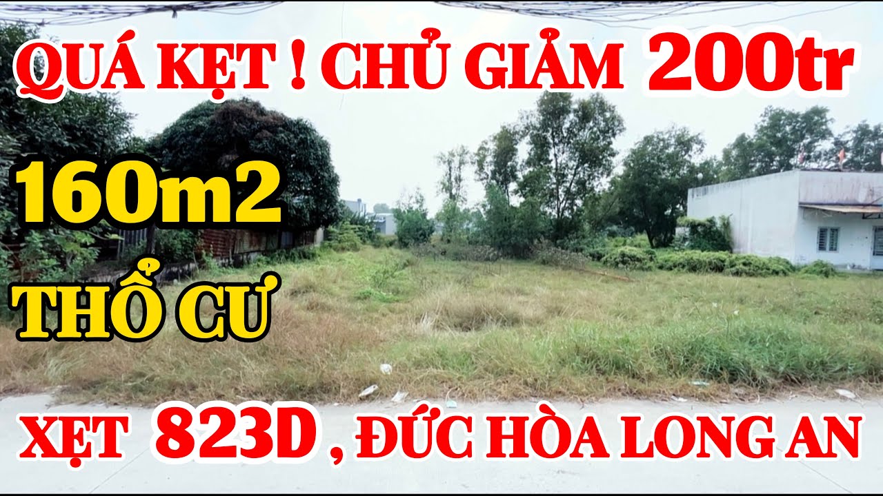 Giảm 200tr . Bán nhanh lô đất Đức Hòa Long An . Xẹt 823D .