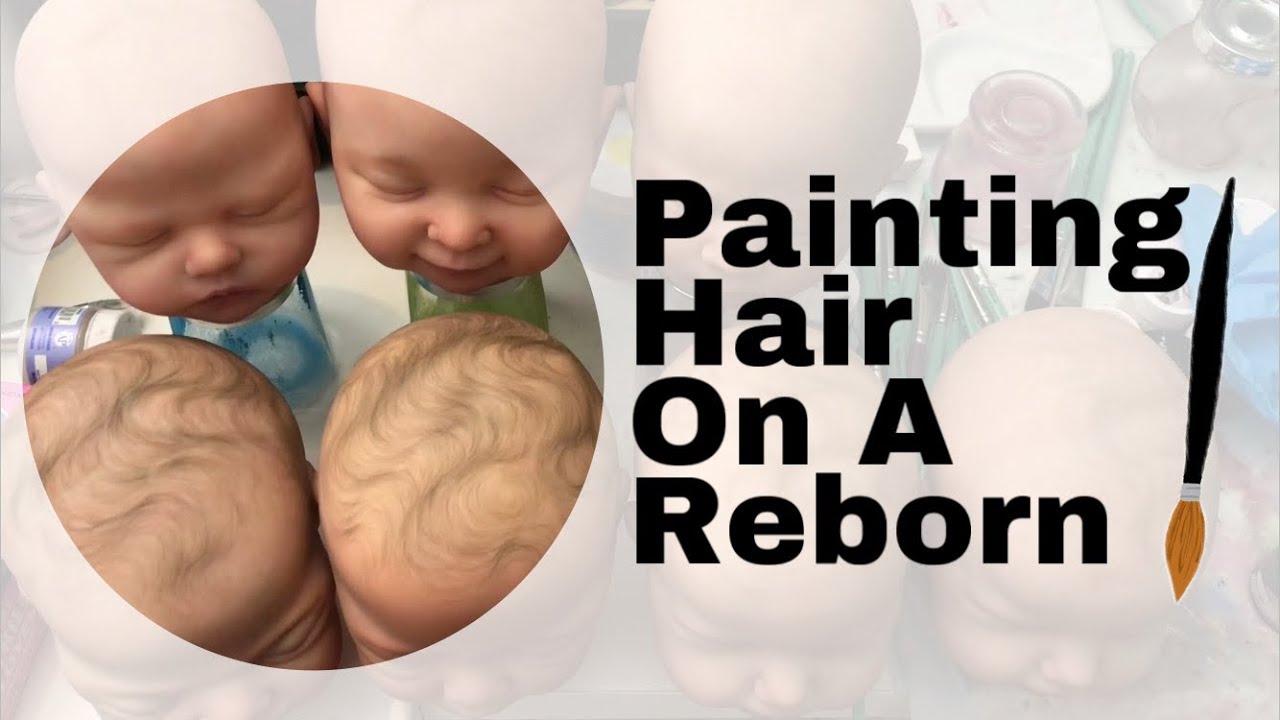 Reborning Update: inside my art studio! Painting hair!