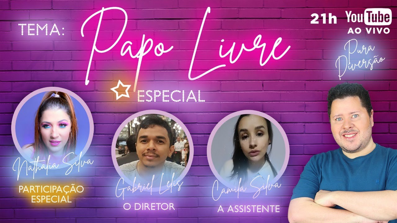 TEMA: PAPO LIVRE com a Equipe e participa&ccedil;&atilde;o especial Nathalia - Kitana Dreams | Libras