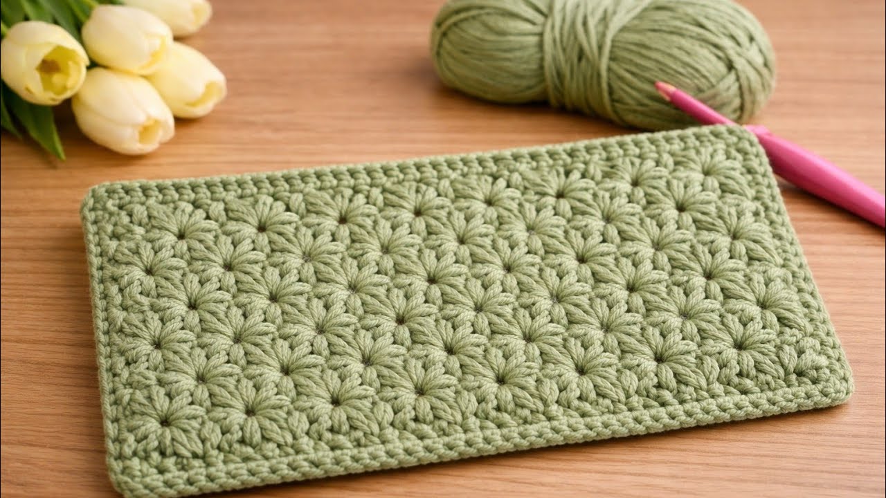 Beginners are here. Very easy to make. Verybeautiful crocheted pattern baby blanket