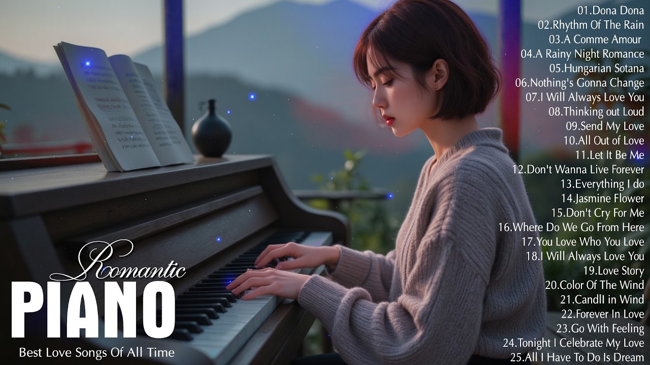 200 Beautiful Piano Greatest Hits - Top Love Songs Playlist - Best Relaxing Instrumental Love Songs
