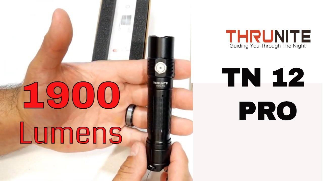 Thrunite TN 12 PRO 1900 lumen tactical flashlight Review #THRUNITE