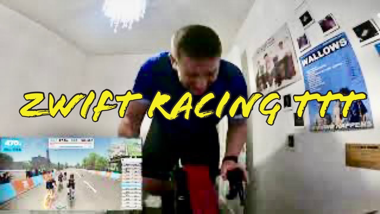 My first TTT race on Zwift