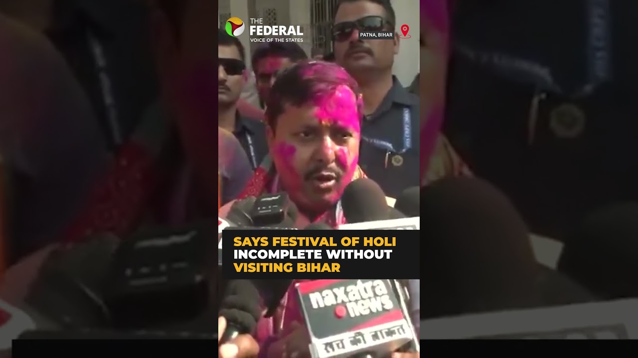 BJP President Nitin Nabin attends Holi Milan in Patna