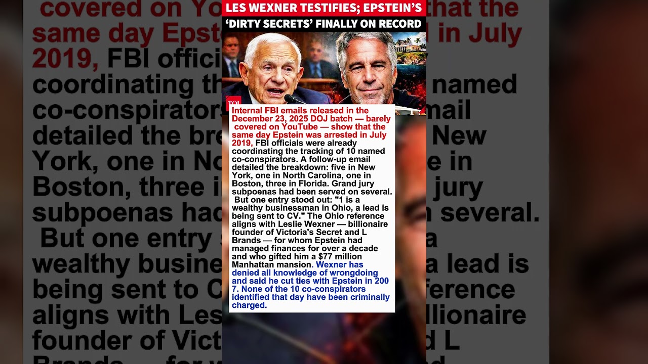 On the Day Epstein Was Arrested, the FBI Had 10 Co-Conspirators Identified None Were Charged #shorts