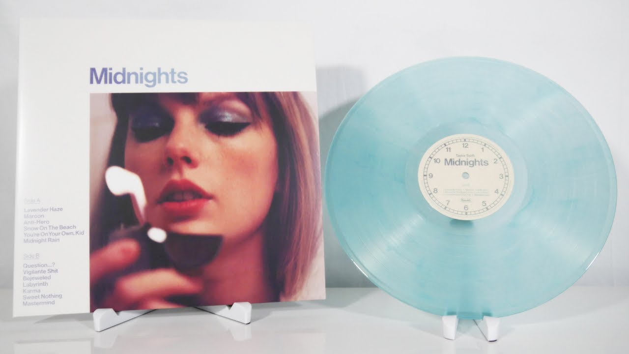 Taylor Swift - Midnights (Moonstone Blue) Vinyl Unboxing