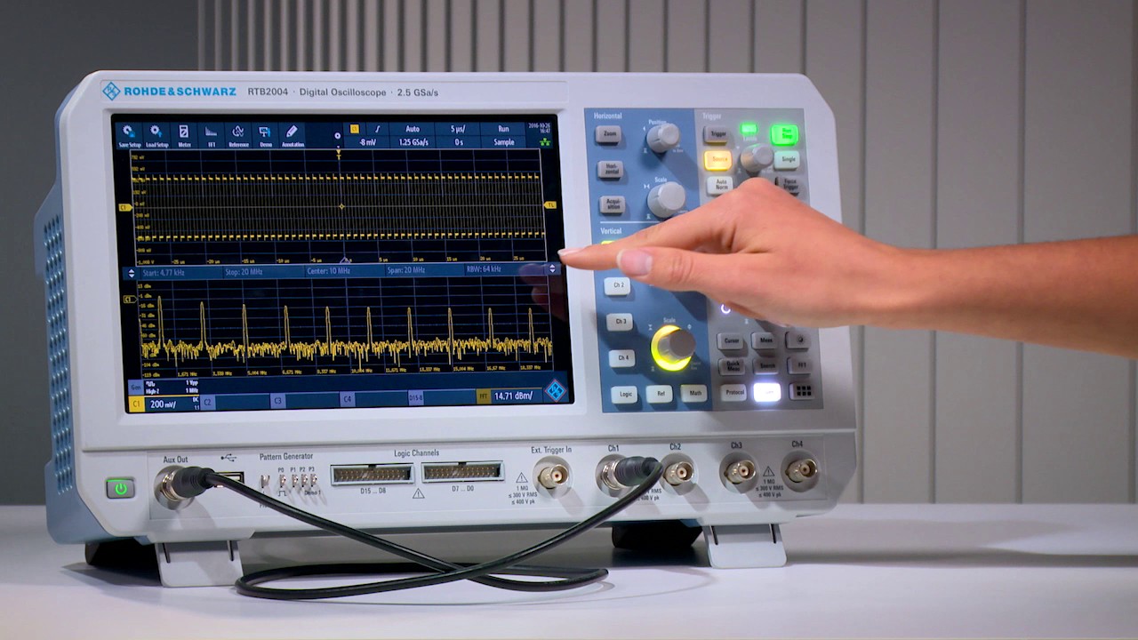 R&S&reg;RTB2000 &ndash; Video FFT