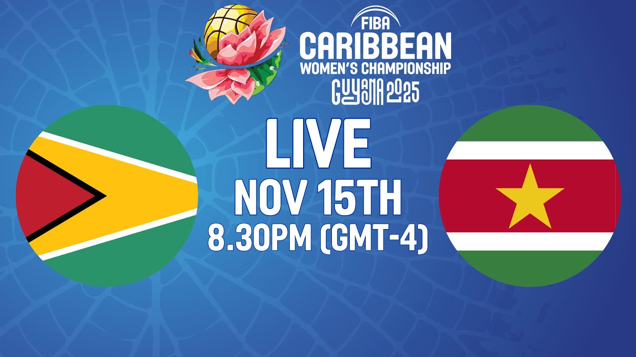 Group Phase | Guyana v Suriname | Full Basketball Game | FIBA CBC Women's Championship 2025