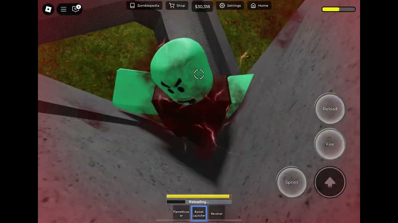 Getting attacked by zombies