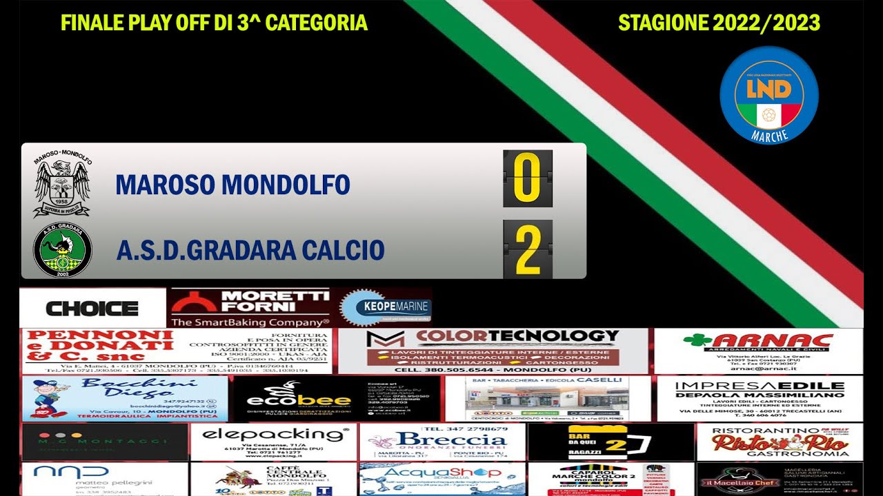 MAROSO MONDOLFO 0-2 GRADARA CALCIO
