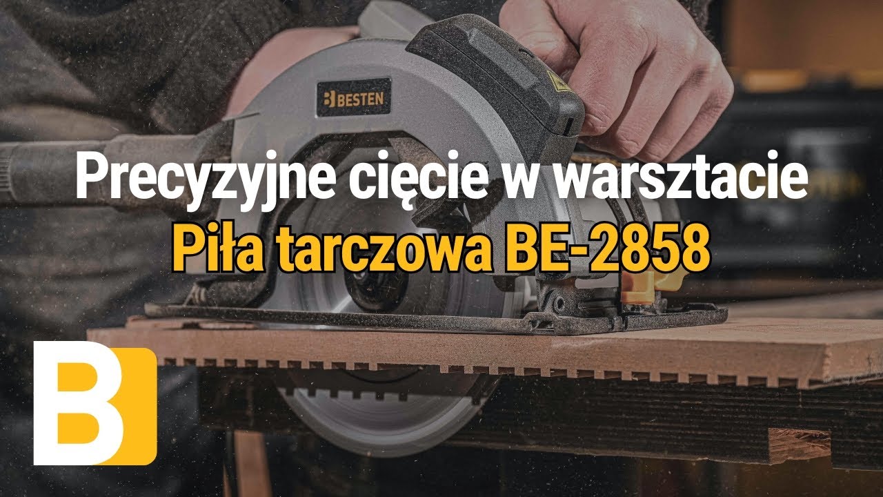 Precyzyjne cięcie w warsztacie | Piła tarczowa BESTEN BE-2858