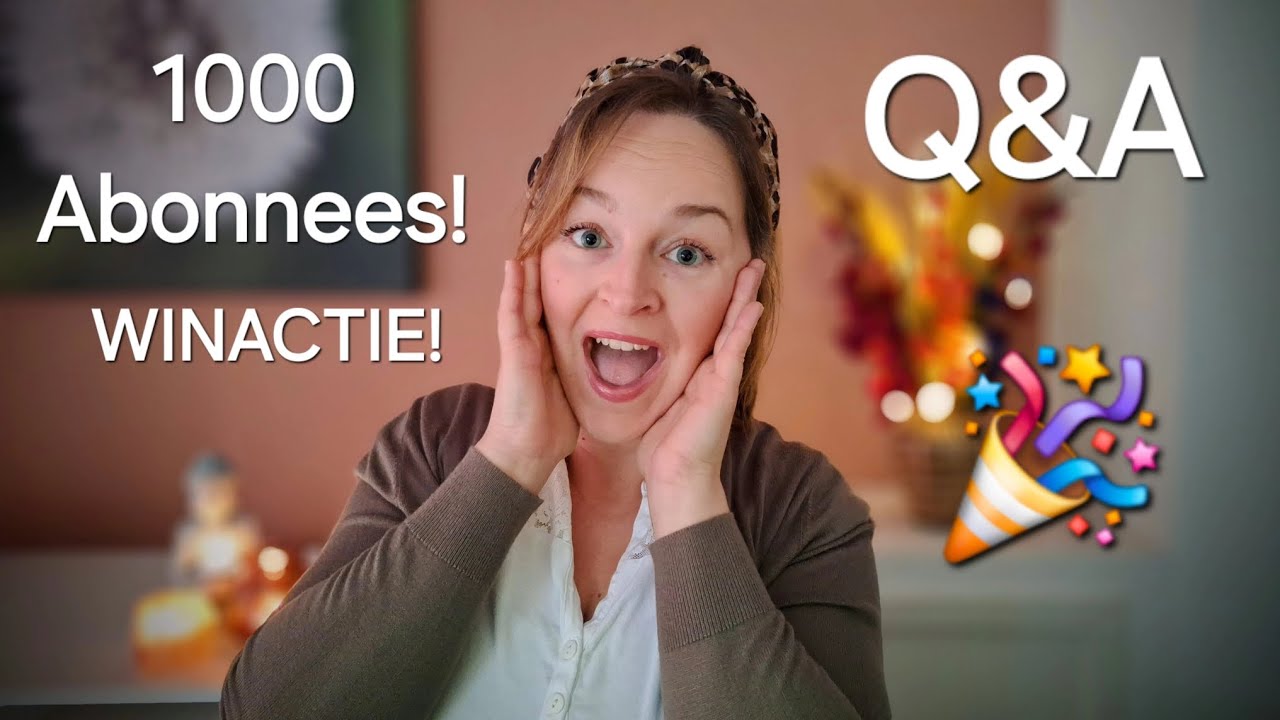 ASMR 🇳🇱 | 1000 Abonnees! 🎉 | Q&A | (GESLOTEN) Winactie!