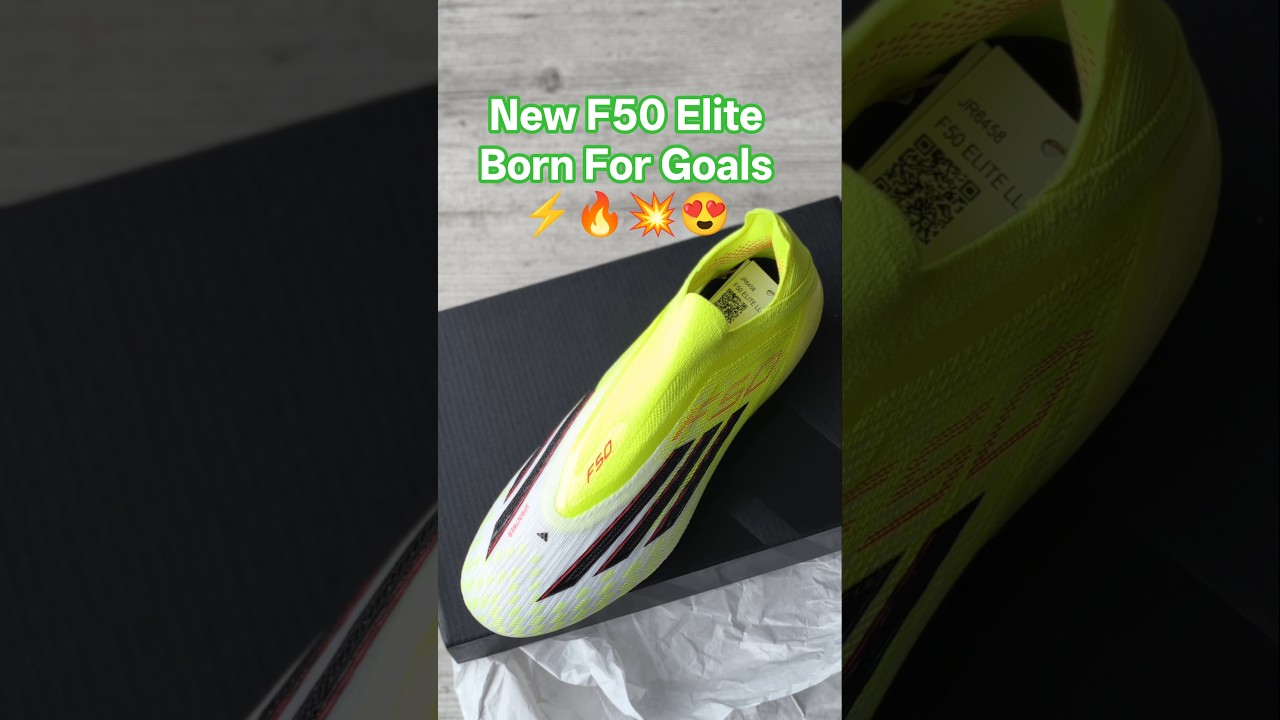 NEW Adidas F50 Elite Laceless ⚡ Born for Goals | Team Solar Yellow 2 UNBOXING 👟🔥