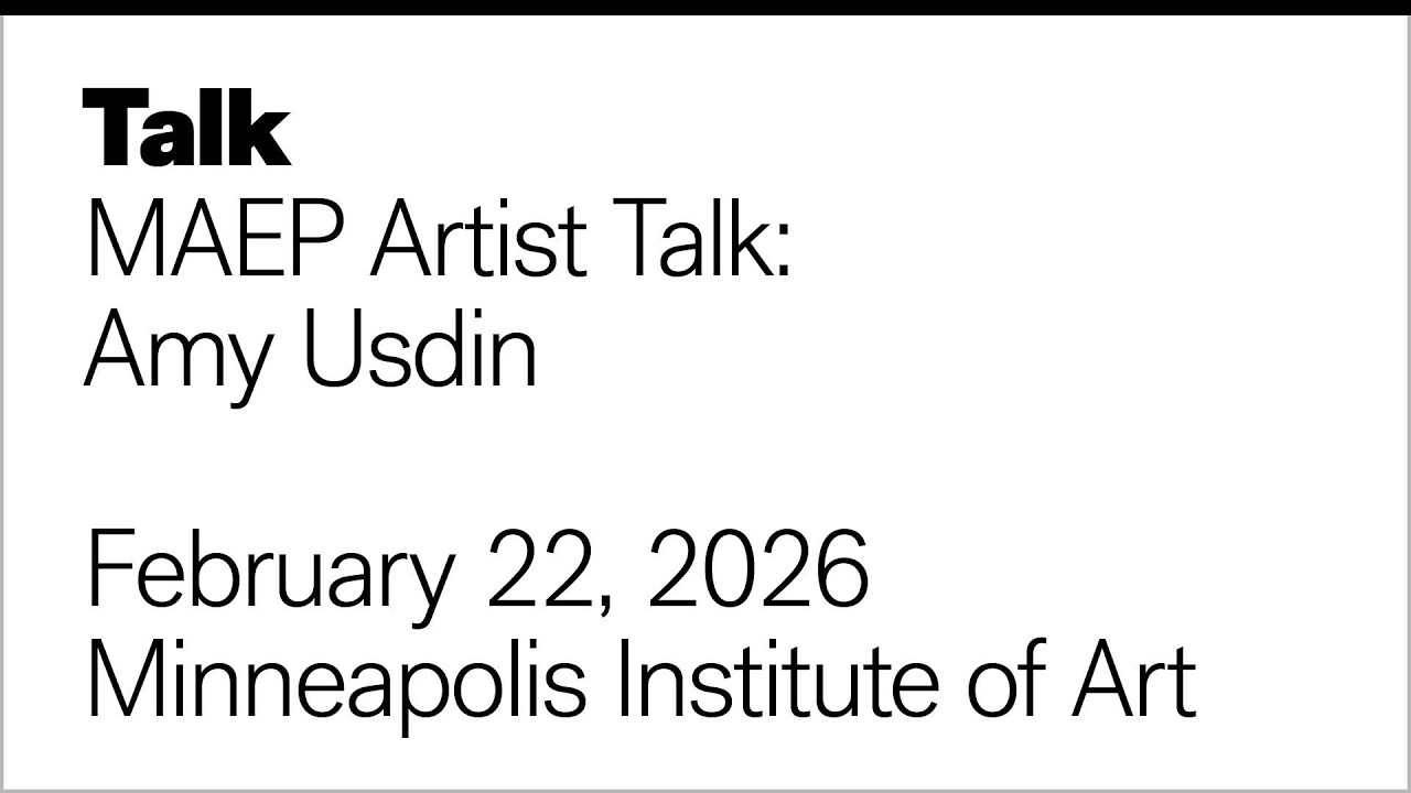 MAEP Artist Talk   Amy Usdin