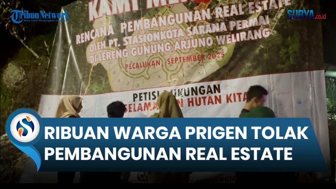 Ribuan Warga Tandatangan Petisi Tolak Pembangunan Real Estate di Lereng Arjuno-Welirang Pasuruan