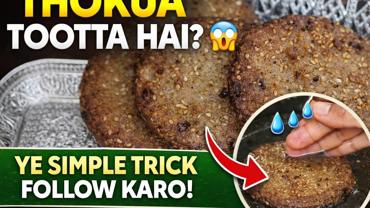 Thokua Talte Waqt Tootta Hai? Sirf 1 Trick Se Kabhi Nahi Tootega | Bajre Ka Meetha Thokua