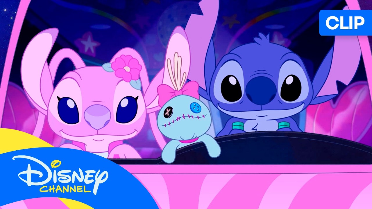 ¡Baila con la canción Glitter Glide de Stitch and Angel’s Pop Star Party! 🎶 CLIP | @disneychannelES