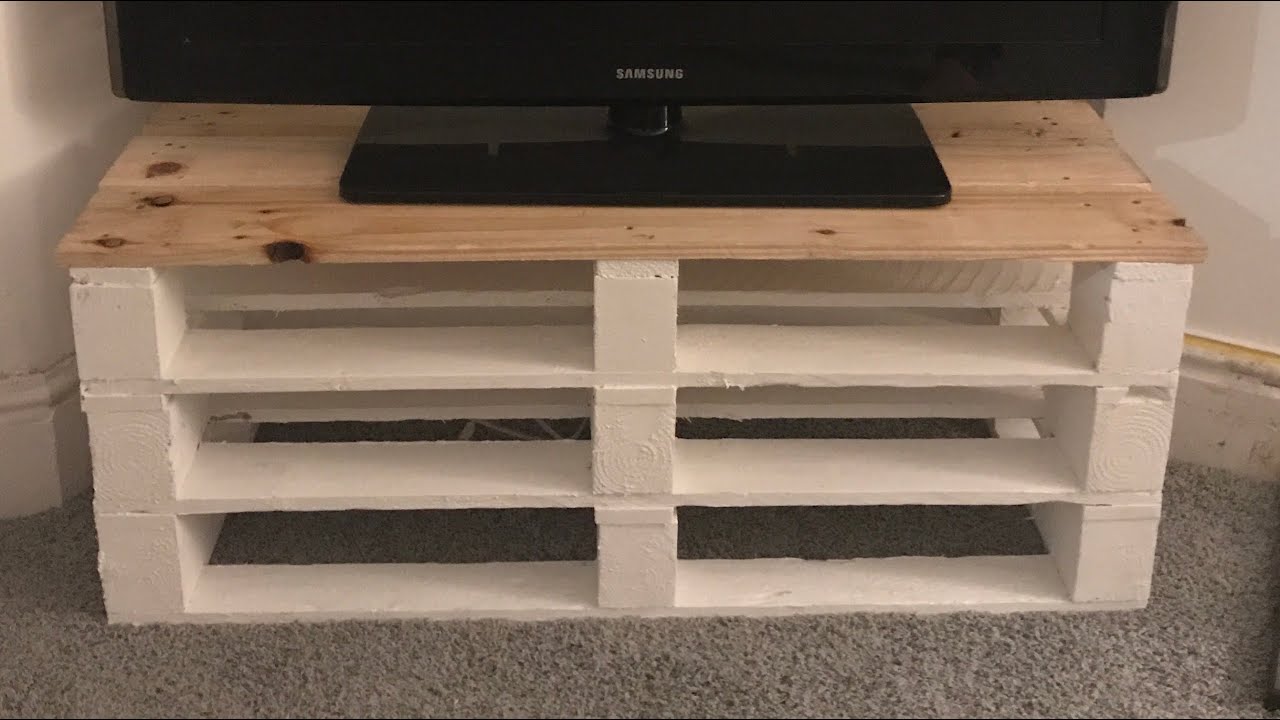 How to make a TV unit out of Pallets