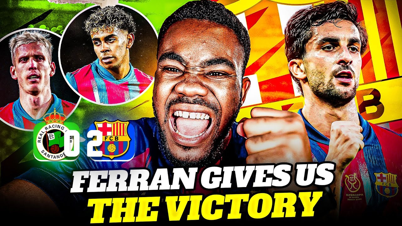 FERRAN & LAMINE SEND BARÇA THROUGH! | Racing 0–2 Barcelona | Copa del Rey🔵🔴🔥