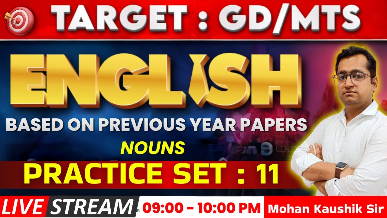 SSC GD MTS 2026 Tense Practice Set 11: 40/40 Score Guarantee! 🔥 | Mohan Sir | Raj Jobs