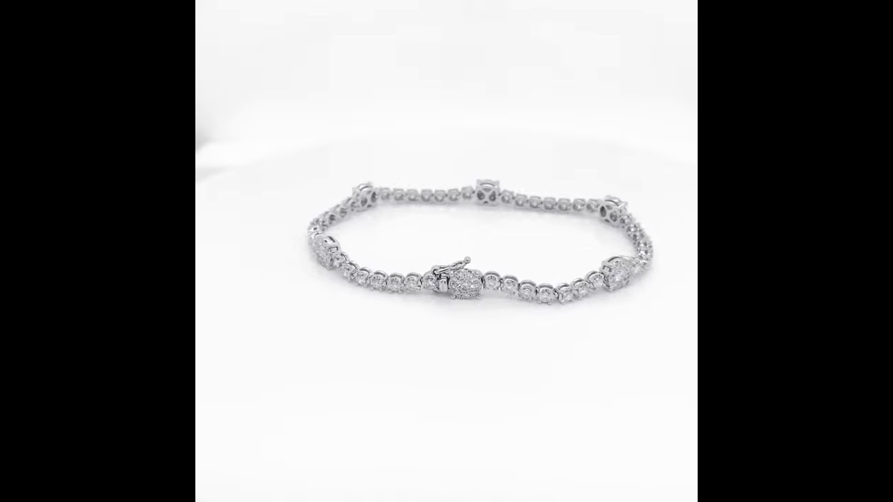 18kt White Gold Diamond Bracelet