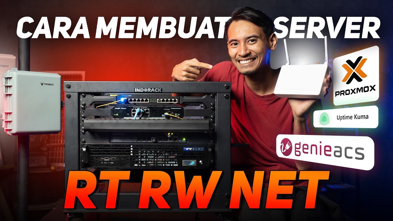 CARA MEMBUAT SERVER INTERNET DENGAN PROXMOX, MIKROTIK, OLT , SWITCH MANAGED