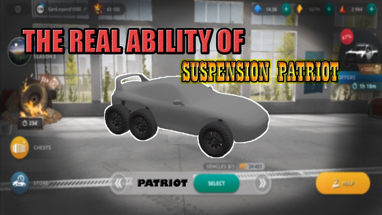 KEMAMPUAN SESUNGGUHNYA SUSPENSI PATRIOT - STEEL RAGE GAMEPLAY