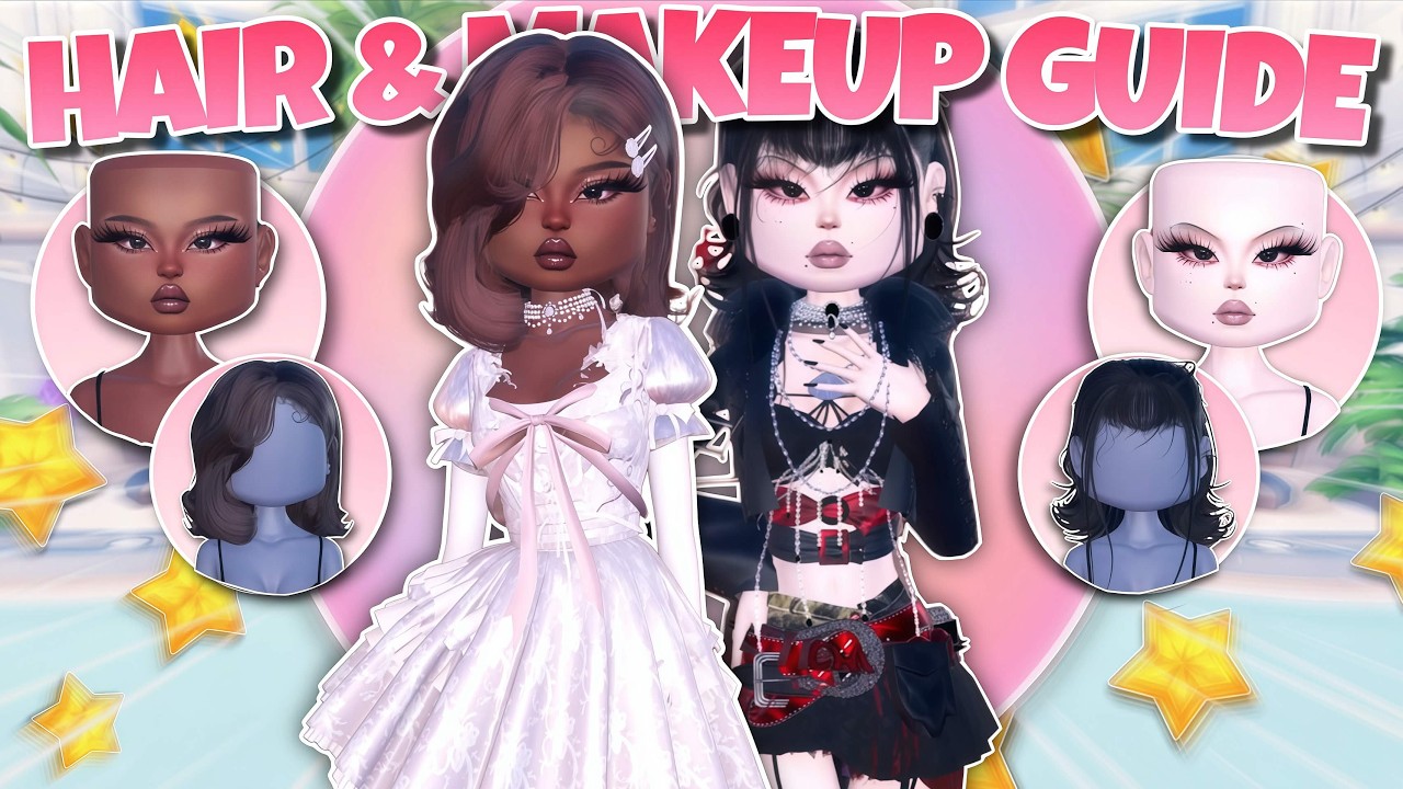 FULL CUSTOM MAKEUP & HAIR GUIDE + TUTORIALS FOR DRESS TO IMPRESS 2026 (Roblox)