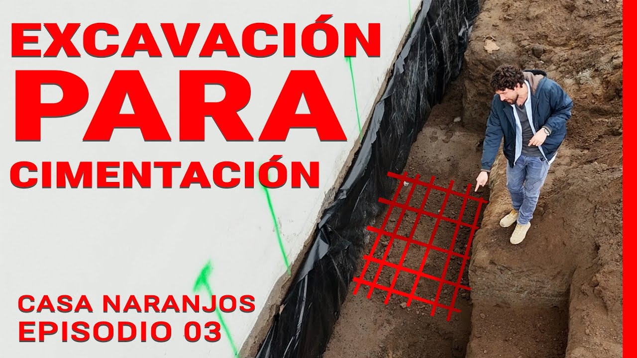 EXCAVACIÓN de ZANJAS para CIMENTACIÓN con MICROPILOTES |Casa Naranjos | EP 03| Sergio el Constructor