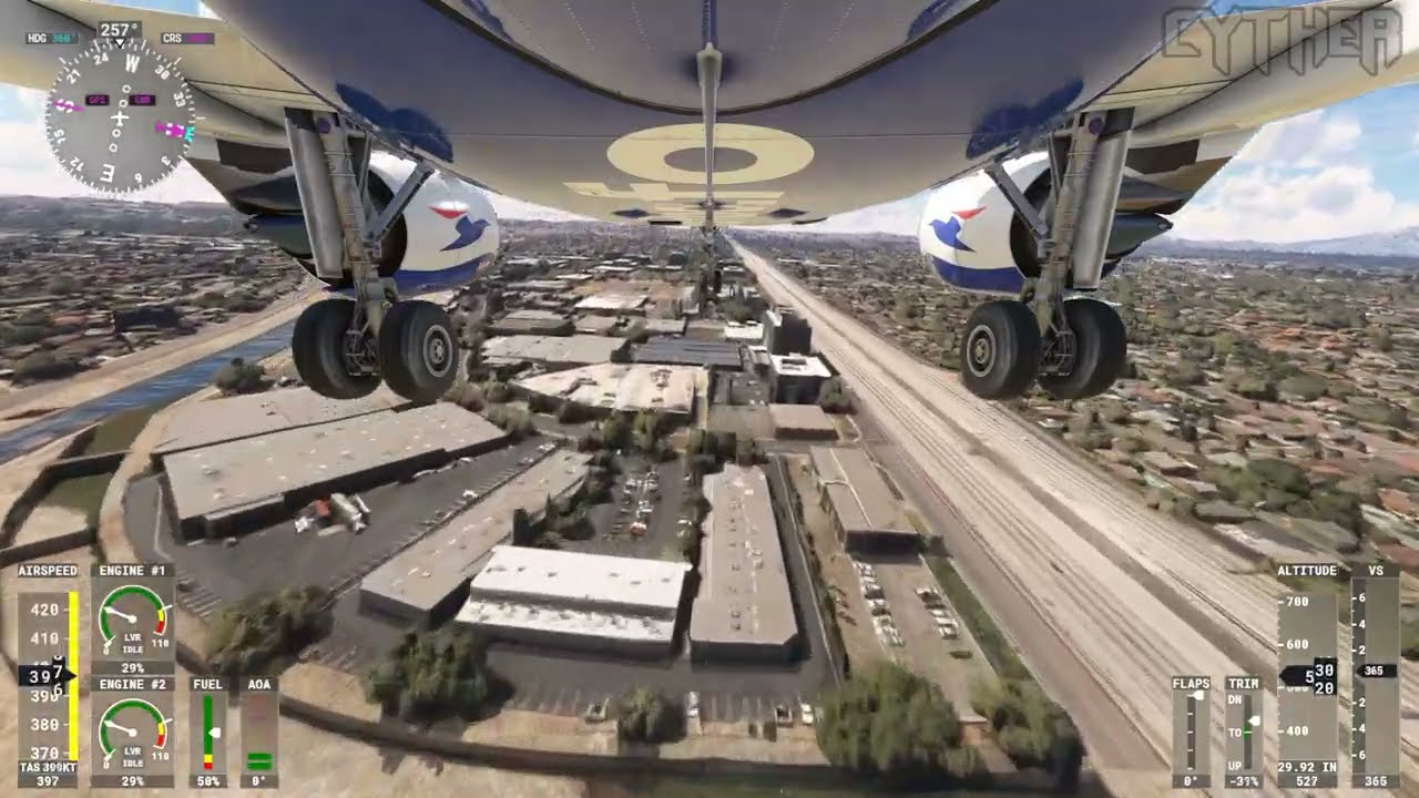 Perfect Landing At Los Angeles International Airport