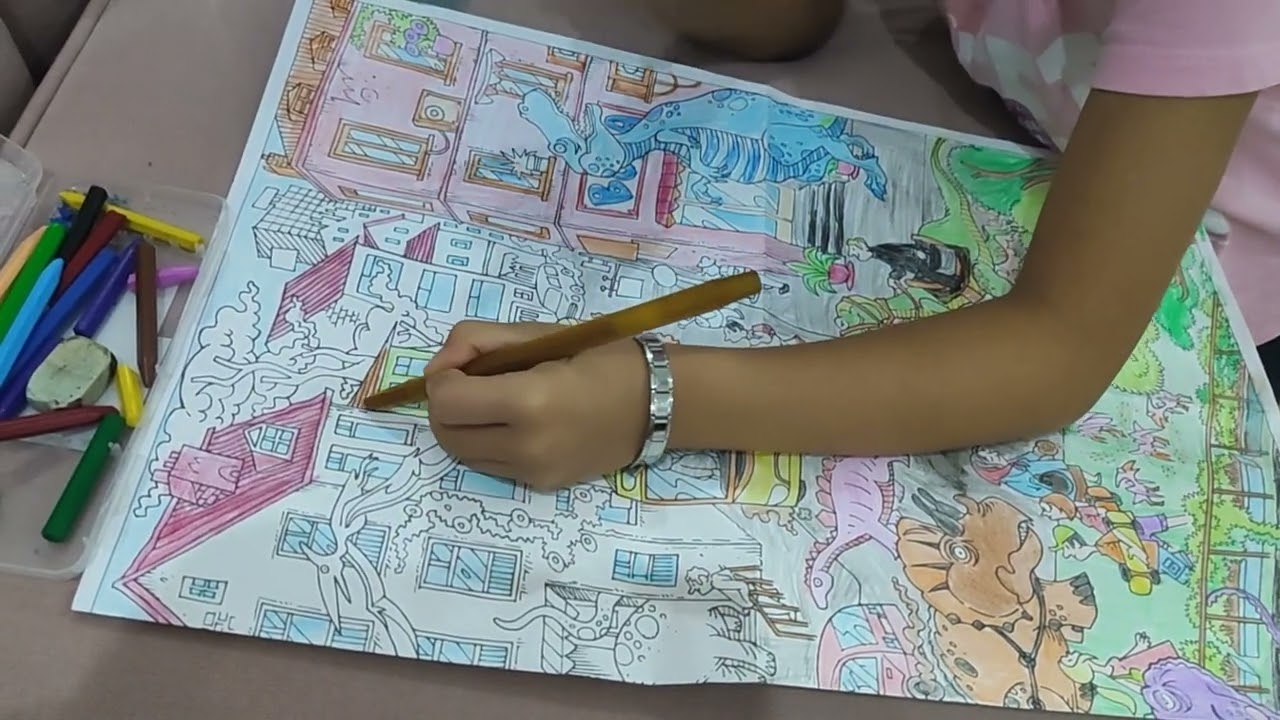 Minika Go Dergisinin Ağustos 2025 sayısının Dinozor temalı resmini boyuyoruuuzzz. #MinikaGo #Dinozor